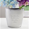 Engraved Message Aluminum Vase