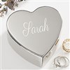 Silver Heart Keepsake Box