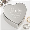 Silver Heart Keepsake Box