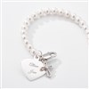 Baptism Sterling Silver Beaded Bracelet 