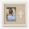 Engraved Family Cross Picture Frame