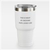 30 oz. White Tumbler