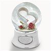 Engraved Anniversary Heart Snow Globe   