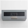 Monogram Metallic Grey Wooden Watch Box 