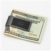 Engraved Gunmetal and Black Money Clip 