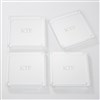 Engraved Monogram Glass Coaster Set   