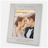 Engraved Wedding Vertical Frame