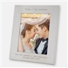 Engraved Wedding Vertical Frame