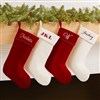 Burgundy and Ivory Stocking