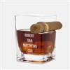 Etched Corkcicle Square Cigar Glass   