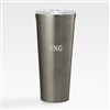 Corkcicle Monogram 24oz Tumbler Gunmetal