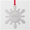 Silver Sparkling Snowflake Ornament