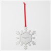 Silver Snowflake Ornament, Back View