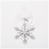 Jeweled Snowflake Ornament, Front View