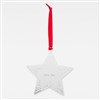 Silver Star Metal Ornament, Back