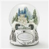 Winter Castle with Train Snow Globe  