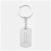 Nickel Dog Tag Keychain (back)