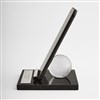 Engraved Black Marble Phone Stand