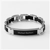 Engraved Kids Matte Black ID Bracelet