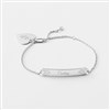 Sterling Silver Herringbone ID Bracelet