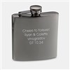 Engraved Gunmetal Flask 