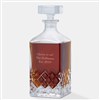 Godinger Hatch Cut Crystal Decanter   