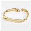 Closure on Gold /Sterling ID Bracelet