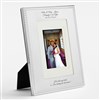 Silver Beaded Wedding Frame- Vertical