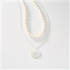 Pearl & Sterling Pendant Necklace Set