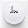 Silver Love Round Keepsake Box 