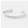 Slim Silver Plated Cuff Bracelet