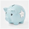 Blue Ceramic Piggy Bank 