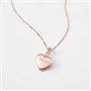 Rose Gold Infinity Bail Heart Locket  