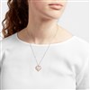 Mom Heart Swing Necklace Worn