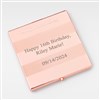 Rose Gold Frosted Stripe Compact  