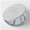 Round Silver Compact 