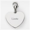 Engraved Heart Charm Front