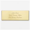 Gold Satin Plate- 3L x 1H (Front)