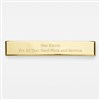 Gold Long Rectangle Name Plate