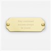 Engraved Rectangle Screw Plate (Front)