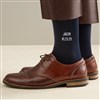 Navy Sock Model View