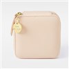 Blush Leather Travel Jewelry Case