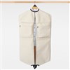 Embroidered Natural Garment Bag (Open)