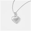 Silver-Plated Infinity Bail Locket 