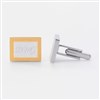 Rectangle Silver/Gold Tone Cufflinks