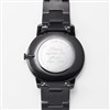 Engraved Fossil Black Minimalist Watch 