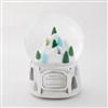 Skiing Mountain Musical Snow Globe