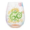 Happy 60th Birthday Stemless Wine Glass 