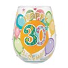 Happy 30th Birthday Stemless Wine Glass 