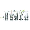 Dublin Crystal 5 Piece Bud Vase Set  